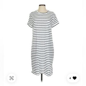 GAP Navy and White Striped Dress